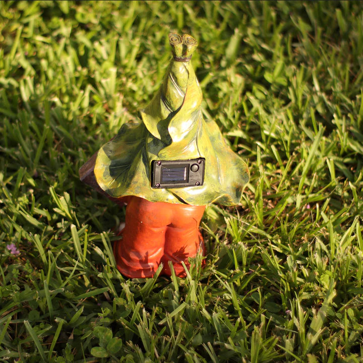 Solar Garden Gnome [Welcome Sign]