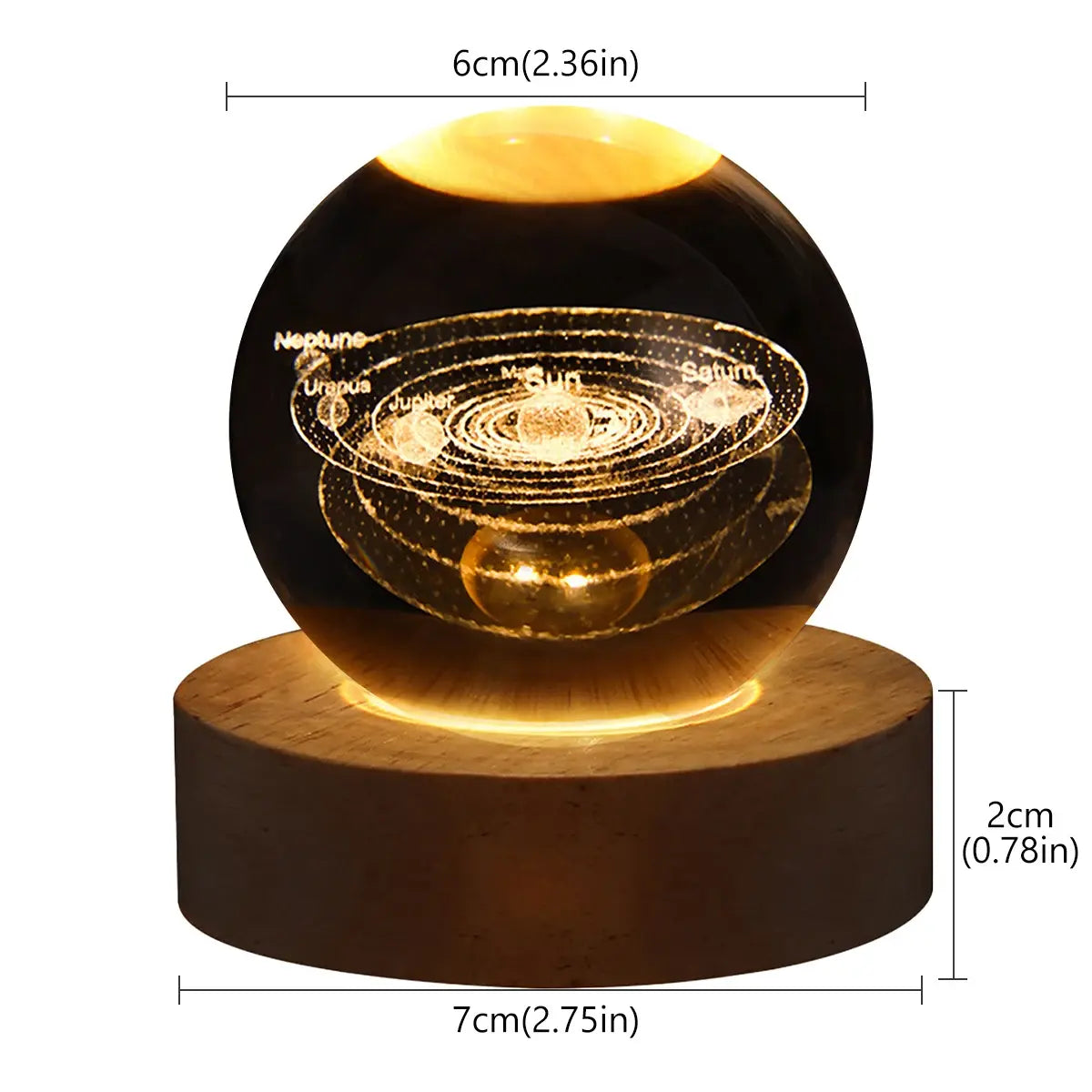 Galaxy Crystal Ball Lamp