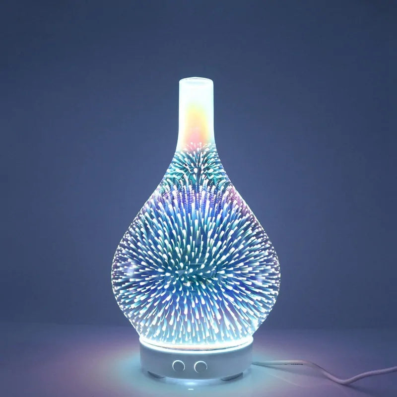 Firework Glass Humidifier Lamp