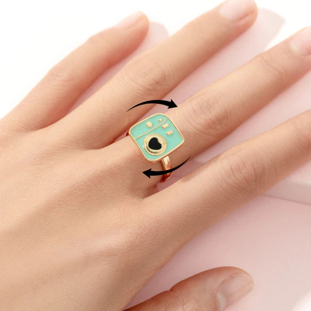 Rotatable Fidget Anxiety Ring