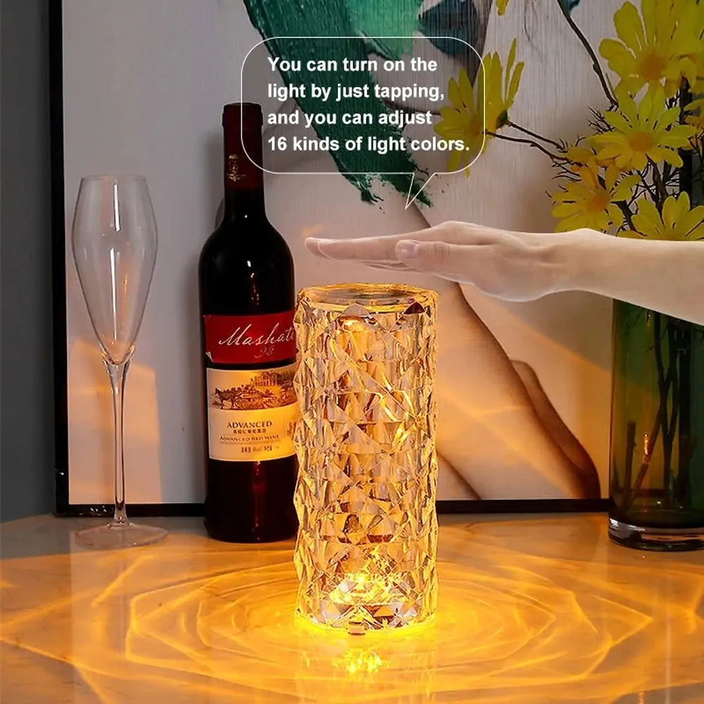 LED Crystal Table Lamp