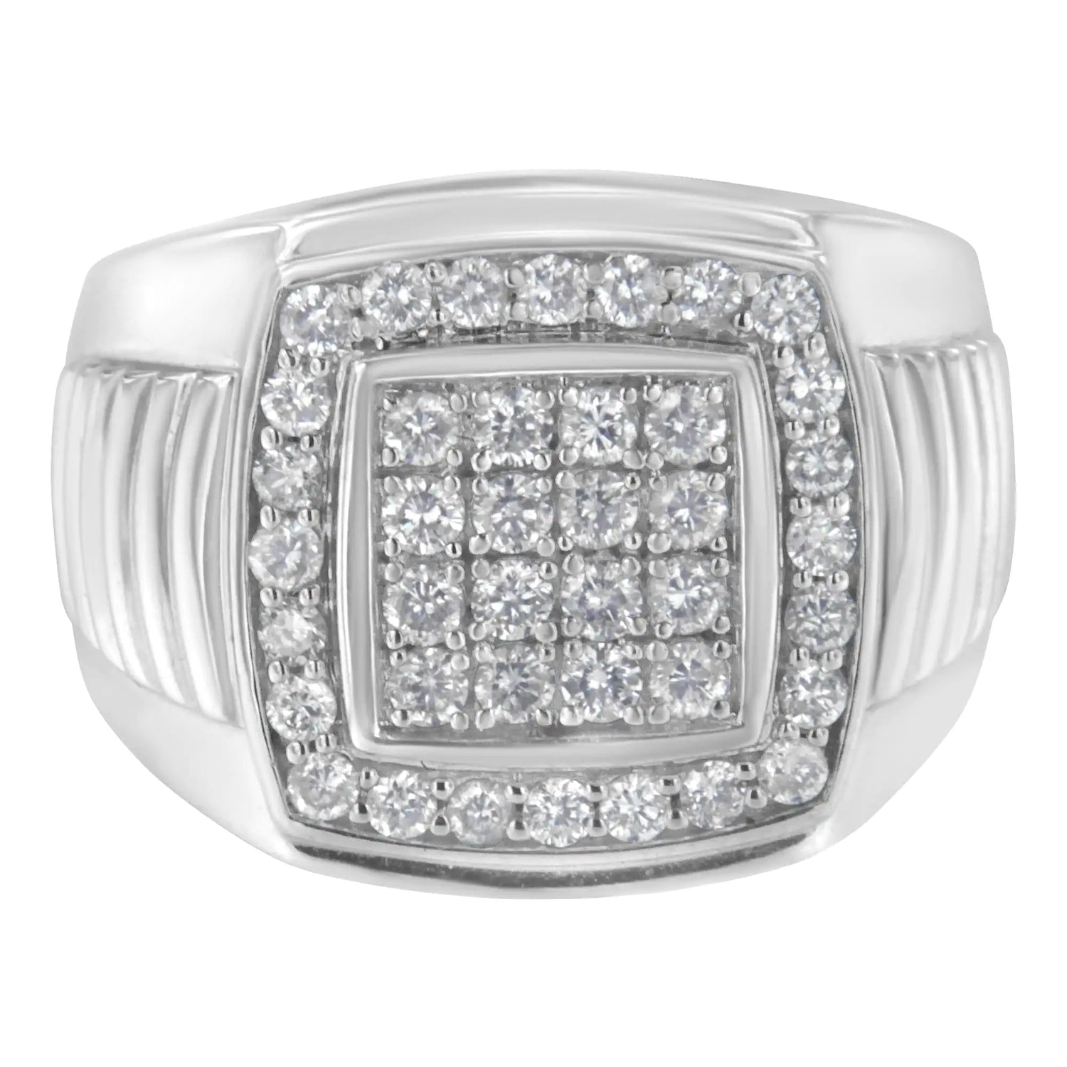 14K White Gold Men&