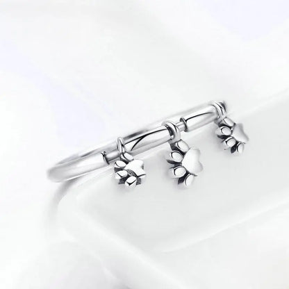 Sterling Silver Paw Ring