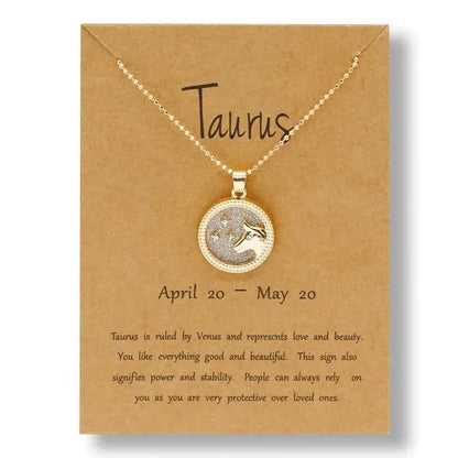 Gold Zodiac Sign Necklace