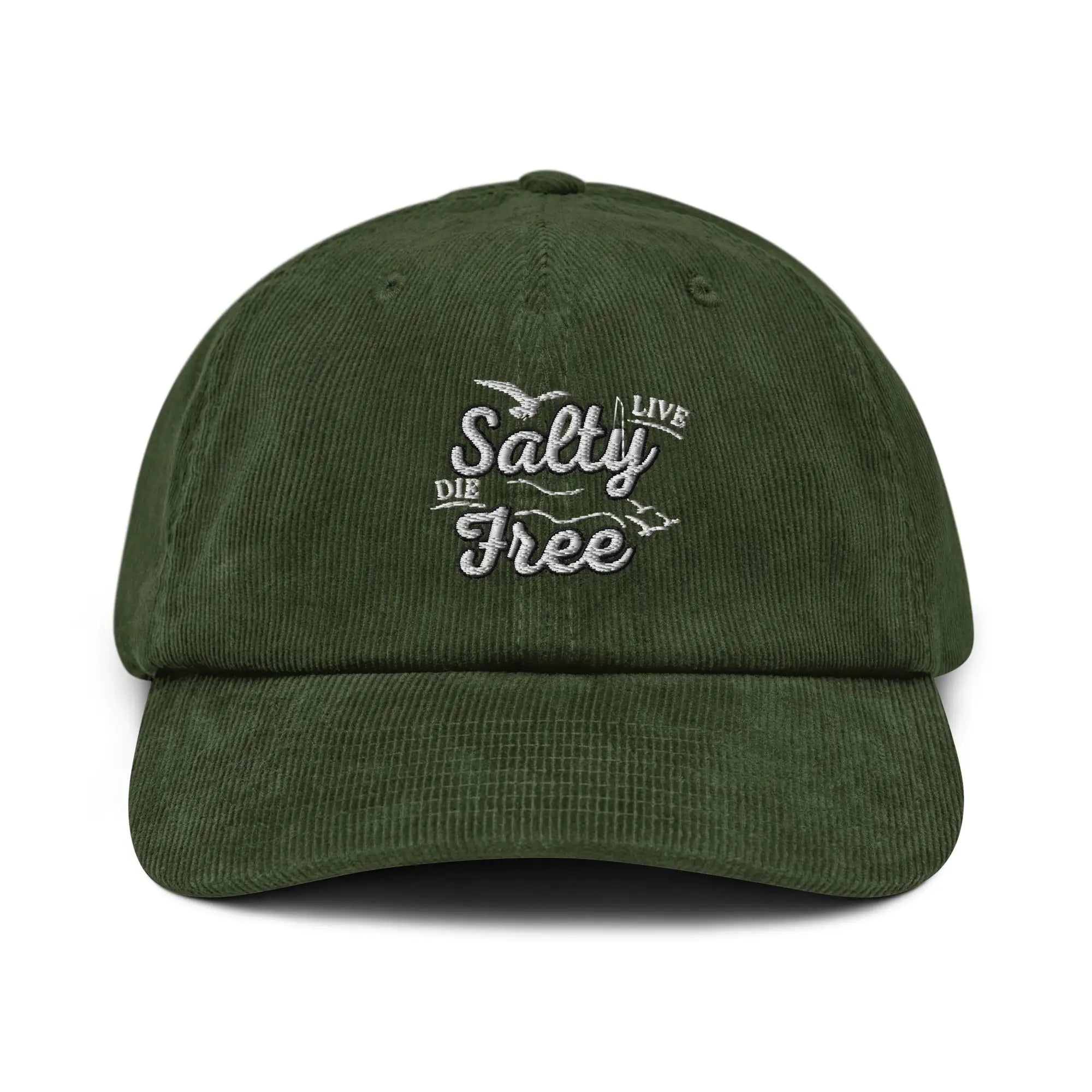 Live Salty, Die Free Corduroy hat