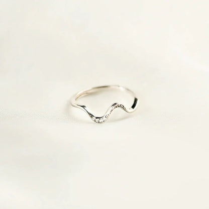 Minimalist Wave Ring