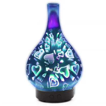 Firework Glass Humidifier Lamp