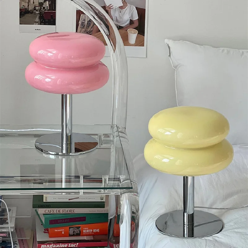 Italian Designer Glass Egg Tart Table Lamp