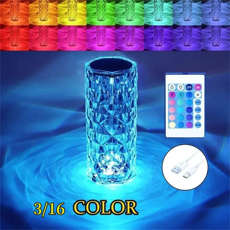 LED Crystal Table Lamp