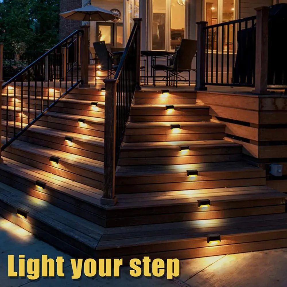 Outdoor Stair Solar Light Waterproof Garden Step Lamp