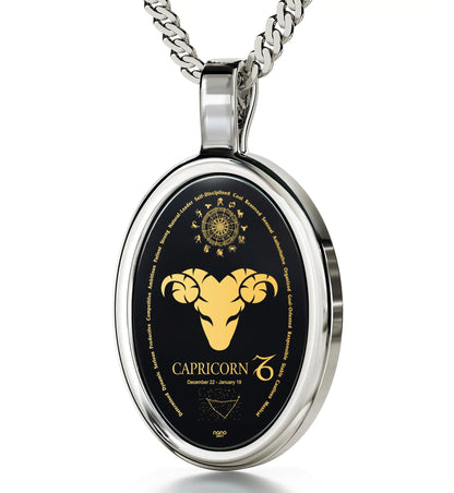 Capricorn Zodiac Necklace