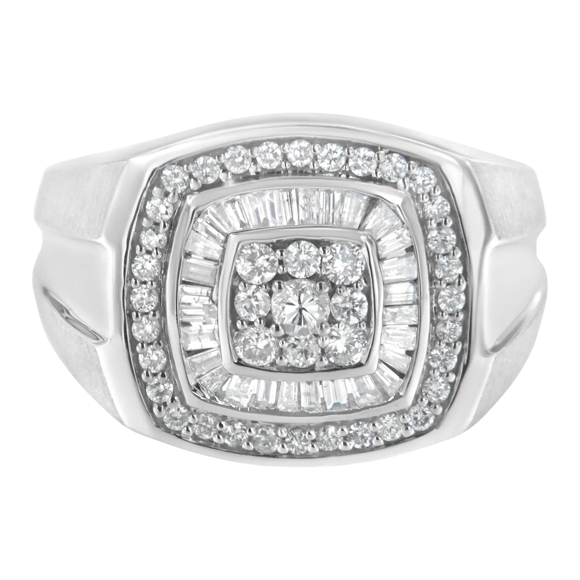 14K White Gold Men&