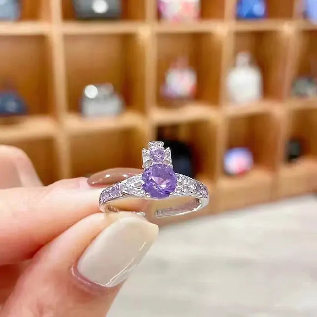 Luxury Purple Zircon Ring