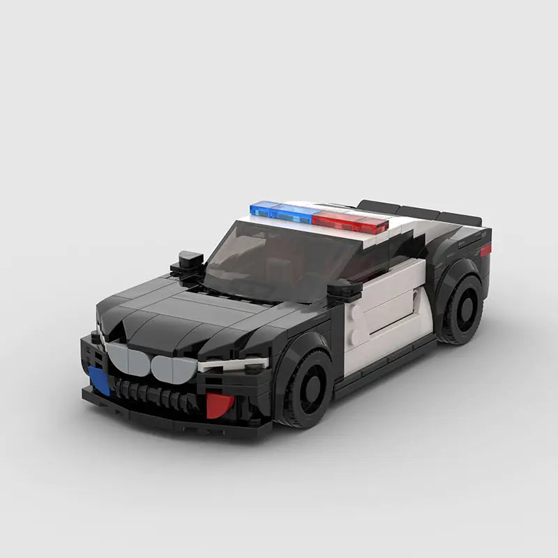 Racing Police Van City Car Speed Champions Sports Model Building Blocks