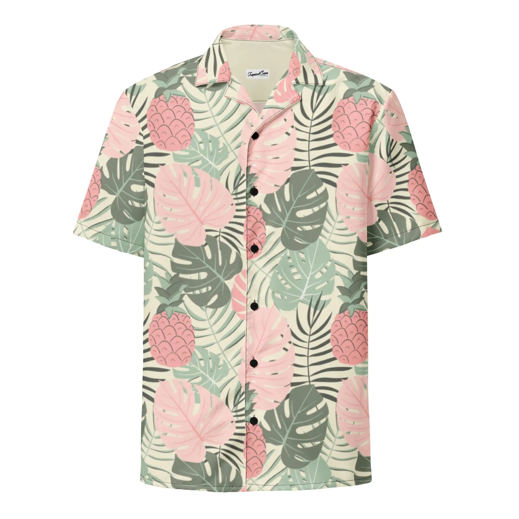 Pineapple Paradise Button Down Hawaiian Shirt - Coastal Summer 2024 Collection