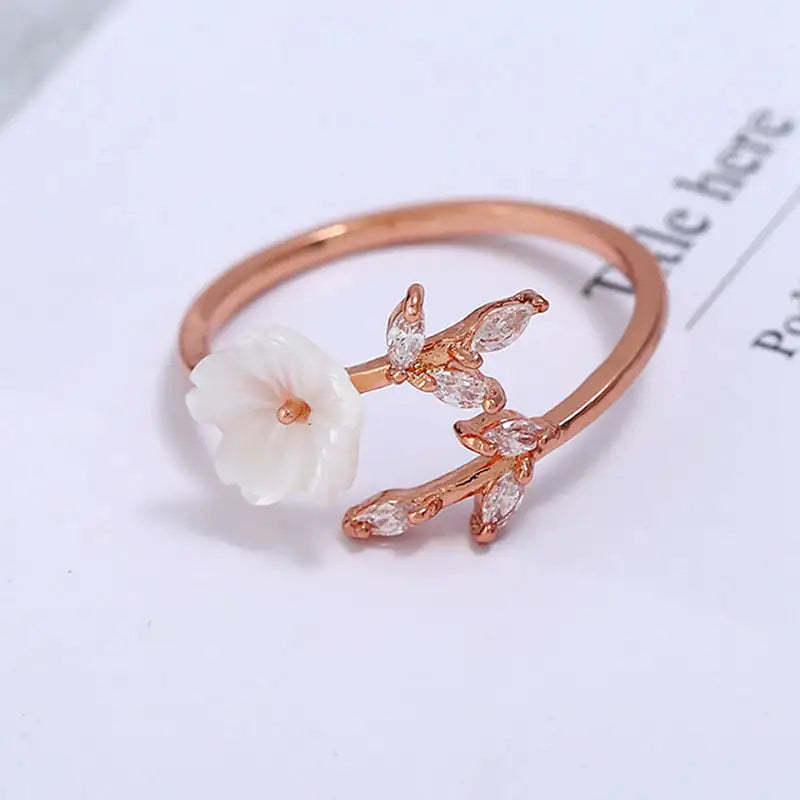 Adjustable Cherry Blossom Ring