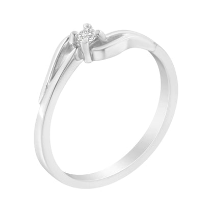 10K Gold Diamond Promise Ring (1/20 Cttw, H-I Color, I1-I2 Clarity)