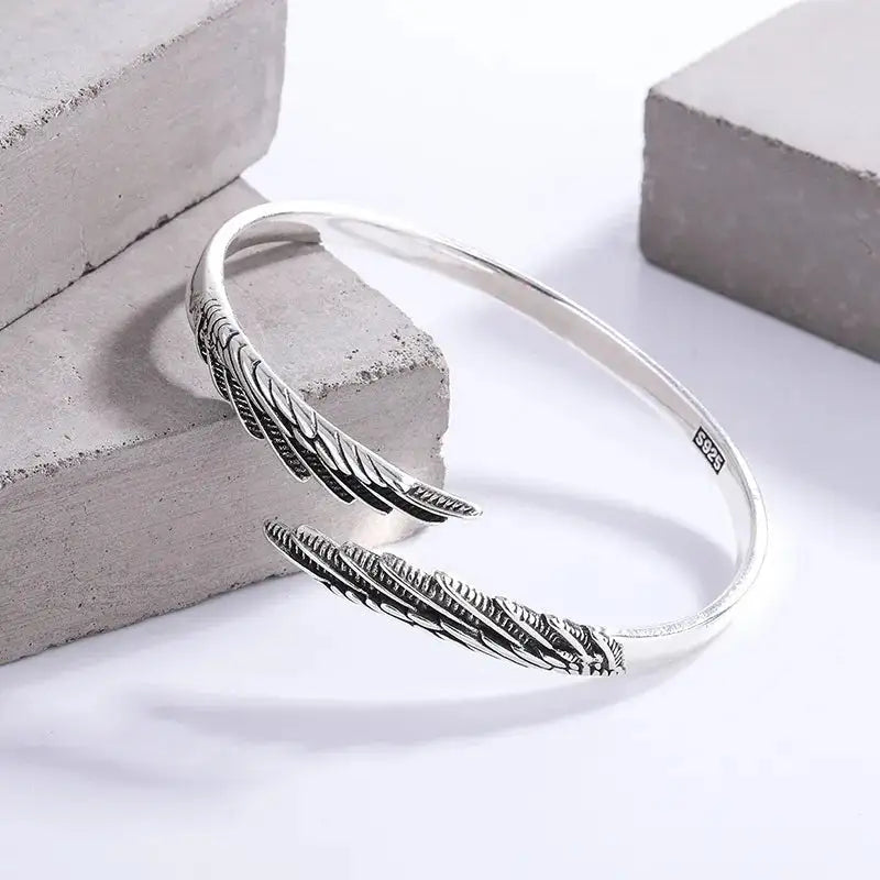 Elegant Feather Bracelet