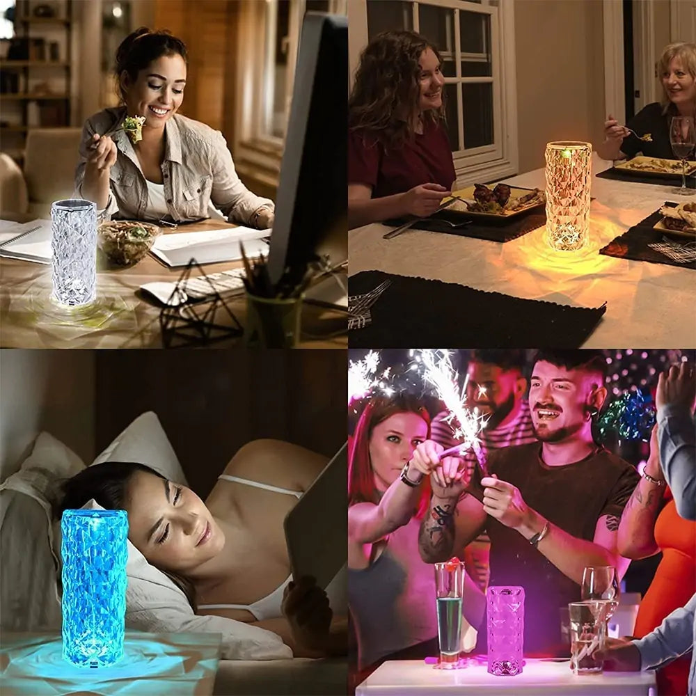 LED Crystal Table Lamp