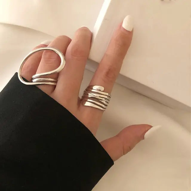 Spiral Shape Ring Set