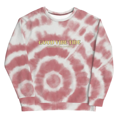 Red Tie-Dye Vibe Tropical Sweatshirt