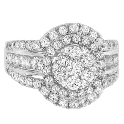 14k White Gold 2ct TDW Diamond Engagement Ring (H-I,SI2-I1)