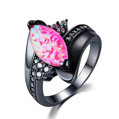 Pink Fire Opal Rings