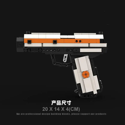 1911 Pistol Model Assembling Building Blocks