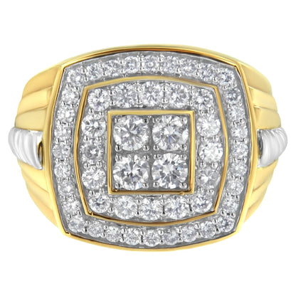 14K Yellow Gold 2.0 Cttw Diamond Men&