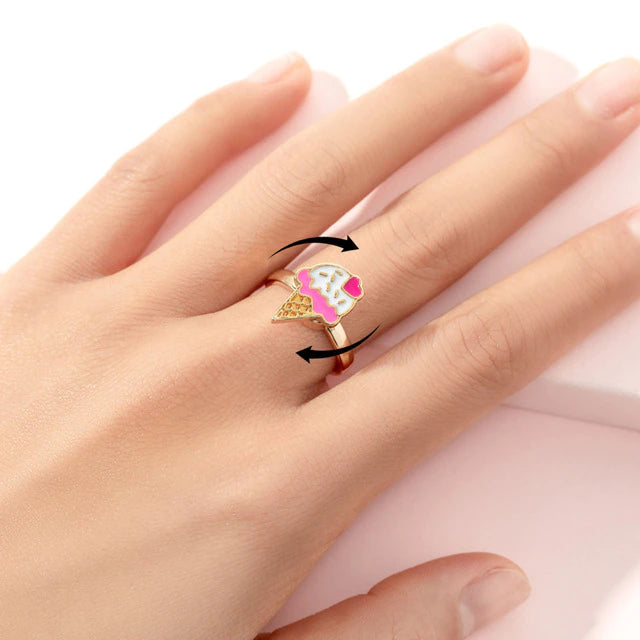 Rotatable Fidget Anxiety Ring