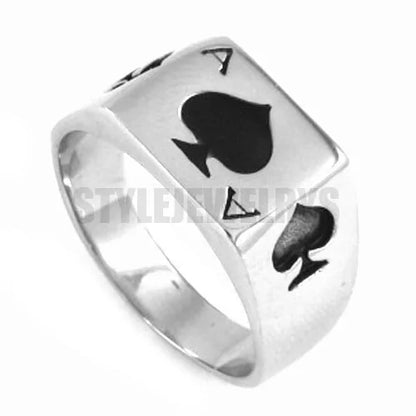 The Ace of Spades Motor Biker Ring Men