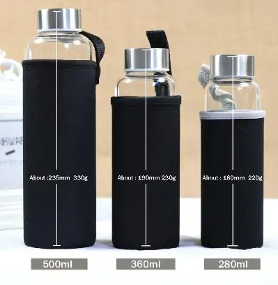 Glass Sport Water Bottle