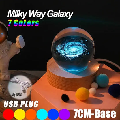 Galaxy Crystal Ball Lamp