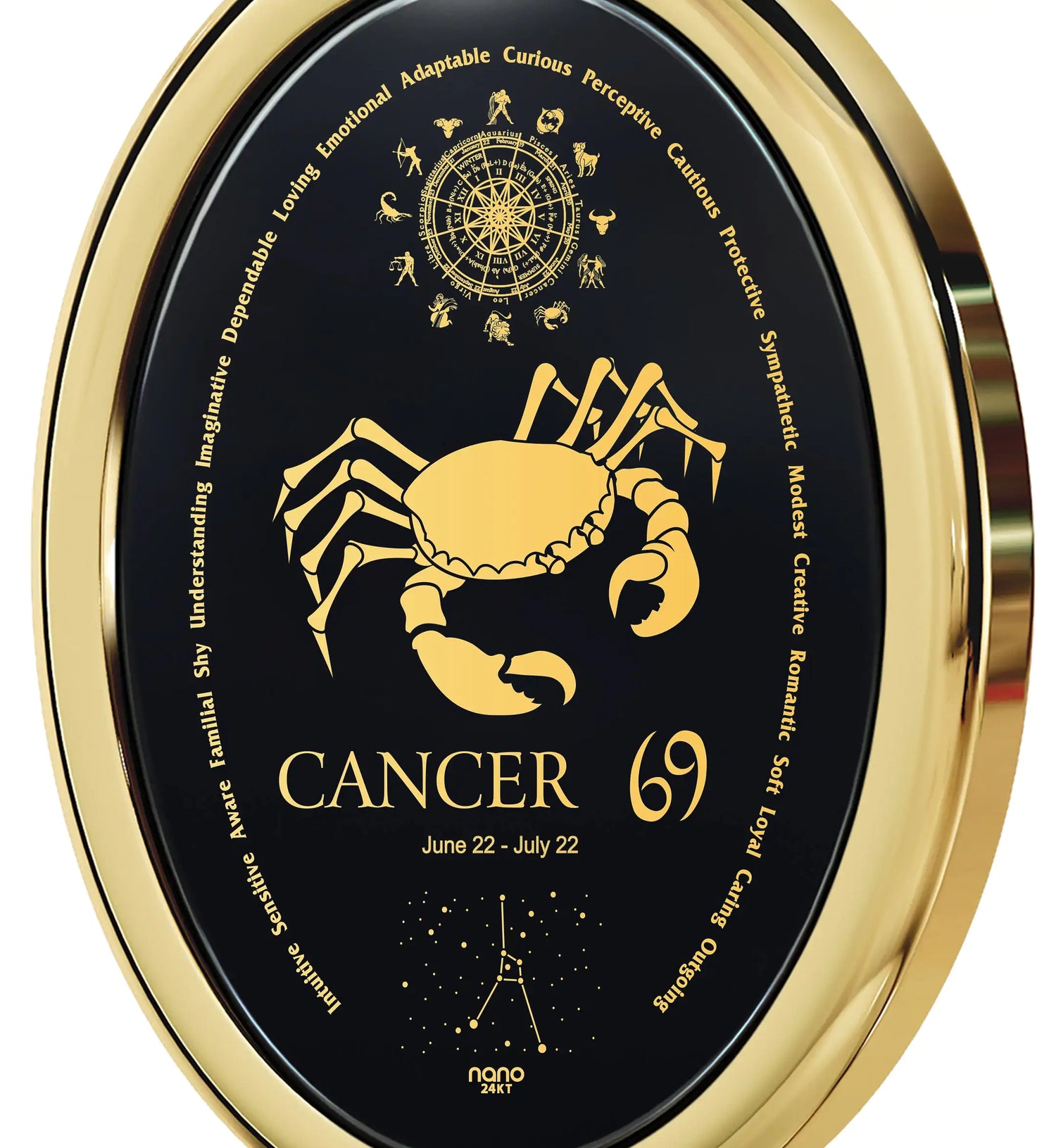 Cancer Zodiac Necklace