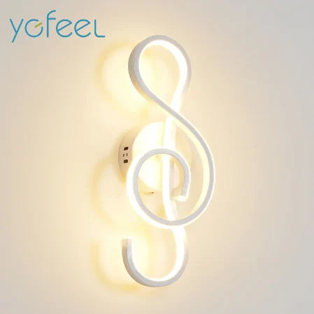 Treble Clef Wall Lamp