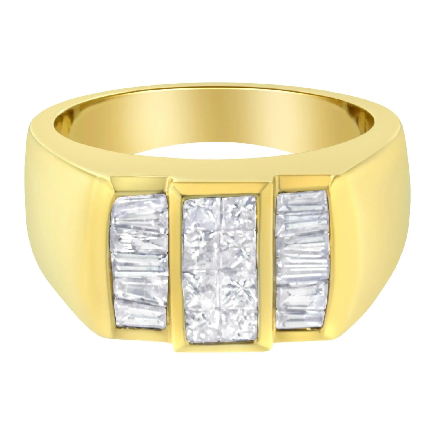 14KT Yellow Gold Diamond Ring (1 5/8 cttw, H-I Color, I1-I2 Clarity)