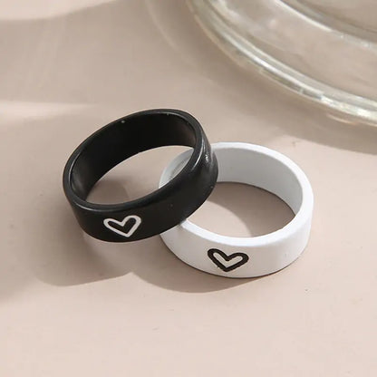 Heart-Shape Couple Ring