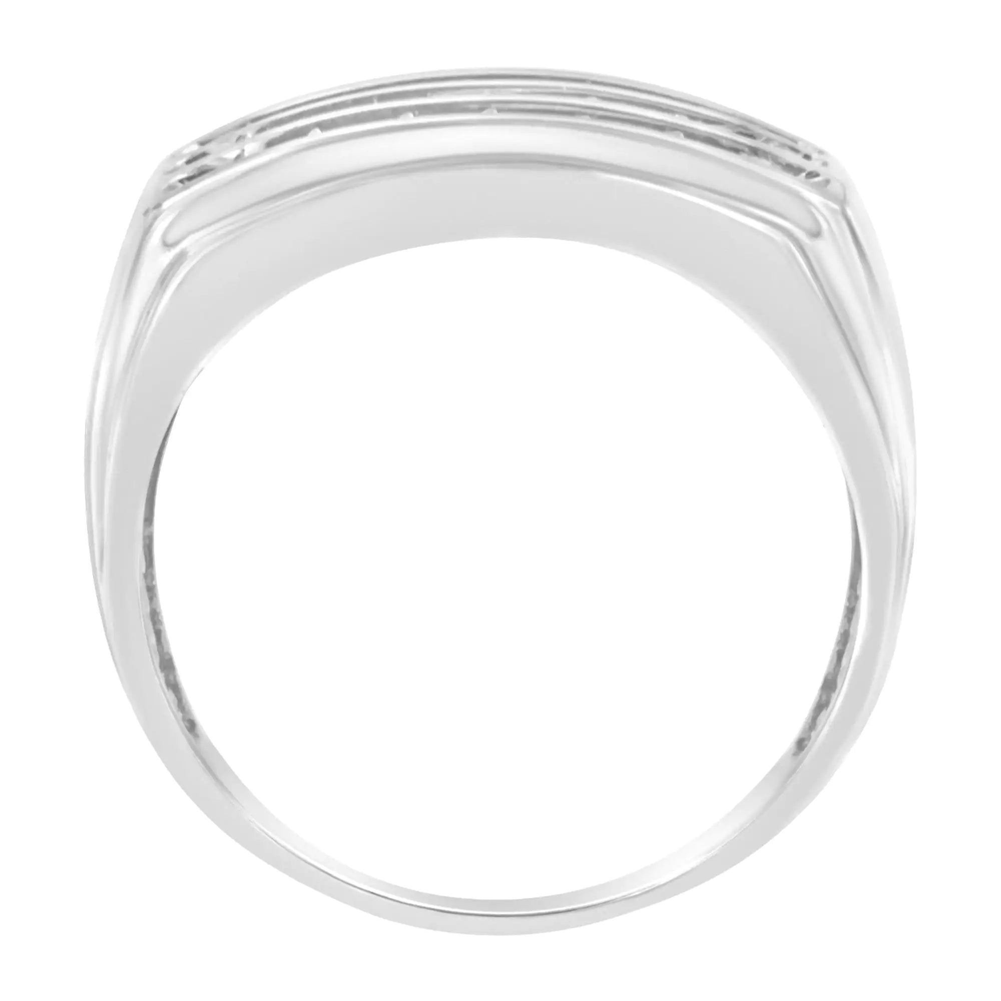 14K White Gold Men&