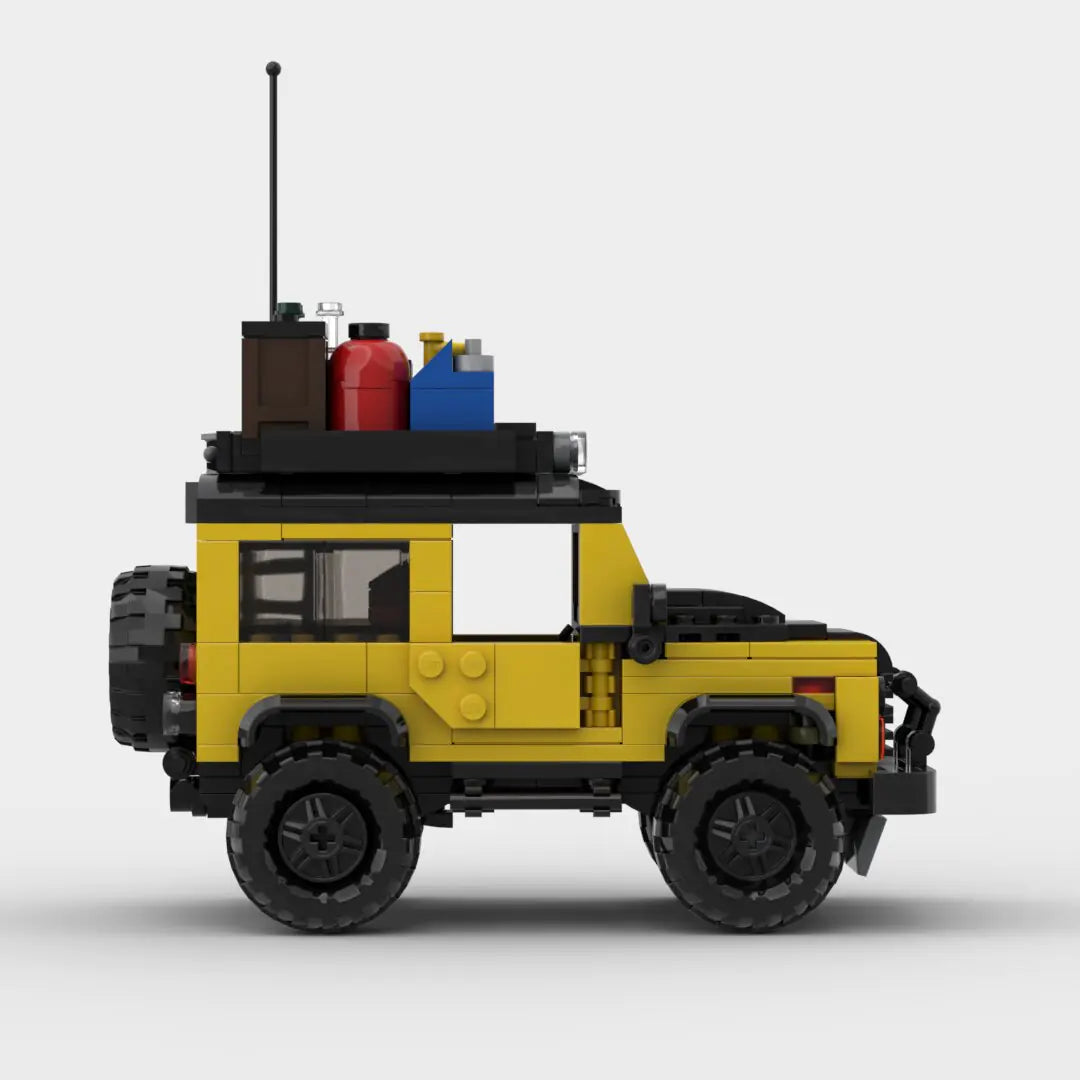 MOC Rover Defender Racing Sports Car Building Blocks