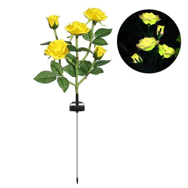 LED Solar Flower Lamp