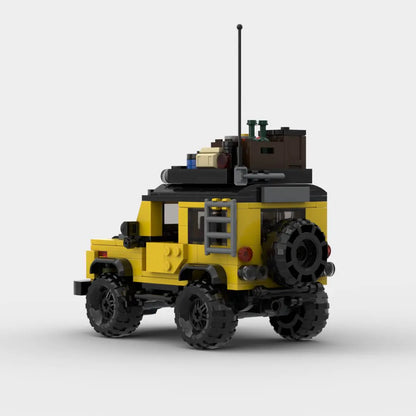 MOC Rover Defender Racing Sports Car Building Blocks