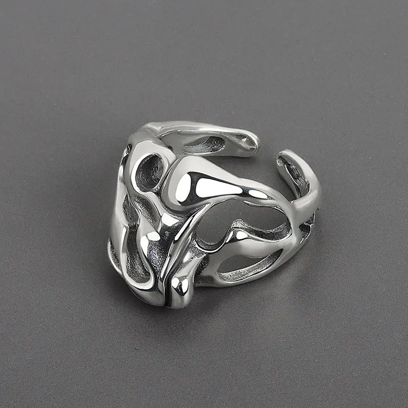 Hollow Surface Bump Ring