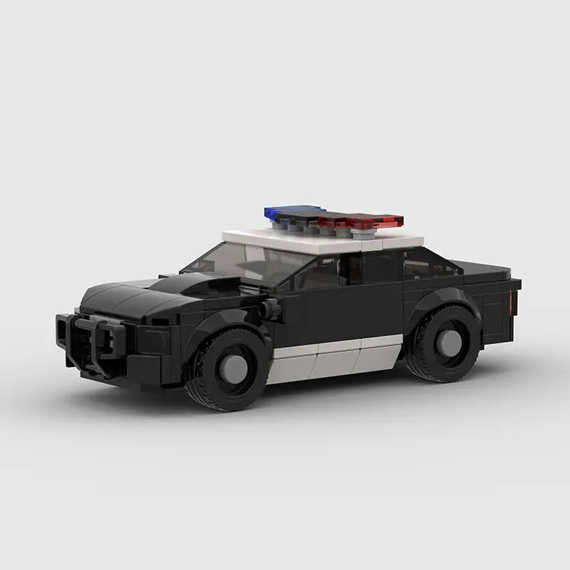 Racing Police Van City Car Speed Champions Sports Model Building Blocks