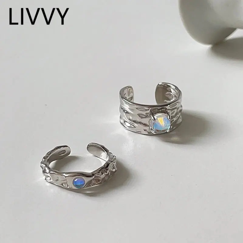 Moonstone Adjustable Ring