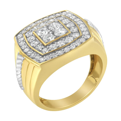 14K Yellow Gold 2.0 Cttw Diamond Men&