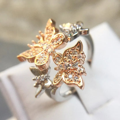 Butterfly Engagement Ring