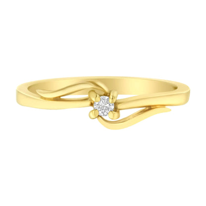 10K Gold Diamond Promise Ring (1/20 Cttw, H-I Color, I1-I2 Clarity)