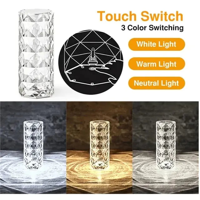 LED Crystal Table Lamp