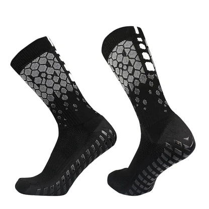 2022 New Men Women Football Socks Honeycomb Graphics