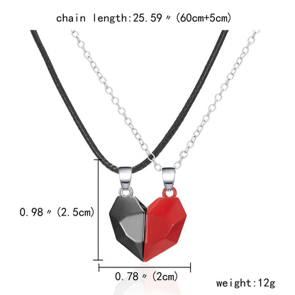 Magnetic Heart Couple Necklace